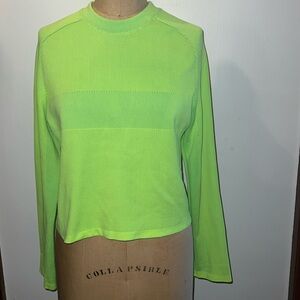 Athleta Neon Green Sweatshirt S